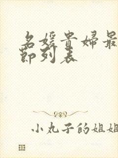 名媛贵妇最新章节列表