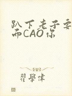 趴下老子要从后面CAO你