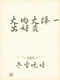 大肉大捧一进一出好爽