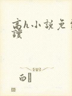 高h小说免费阅读