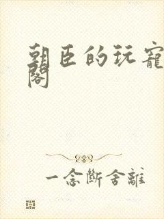 朝臣的玩宠笔趣阁