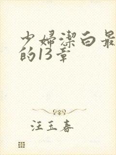 少妇洁白最刺激的13章