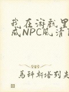我在游戏里被当成NPC风清陨