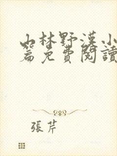 山林野汉小说全篇免费阅读