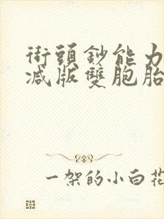 街头钞能力无删减版双胞胎