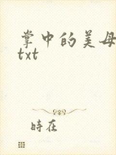 掌中的美母版主txt