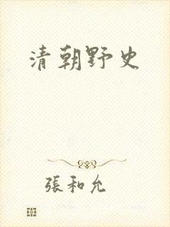 清朝野史