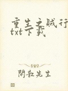 重生之贼行天下txt下载