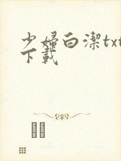 少妇白洁txt下载