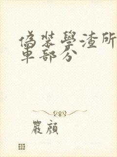 伪装学渣所有开车部分