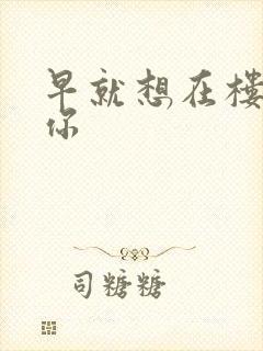 早就想在楼梯要你