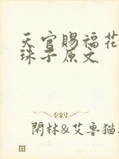 天官赐福花怜塞珠子原文