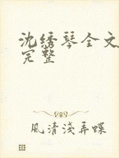 沈绣琴全文阅读完整