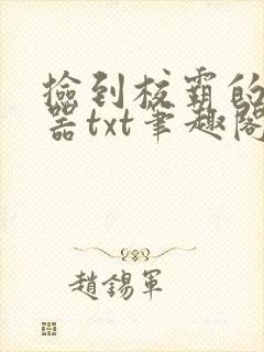 捡到校霸的遥控器txt笔趣阁