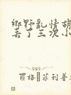乡野乱情胡秀英丢了三次小说