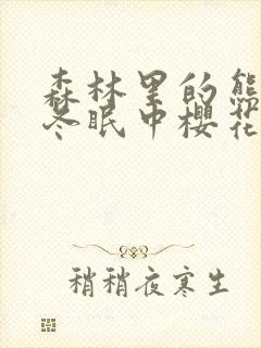 森林里的熊先生冬眠中樱花动漫