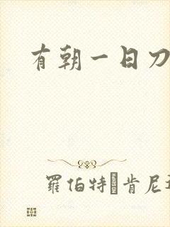 有朝一日刀在手