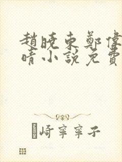 赵晓东郑伟吴雪晴小说免费阅读