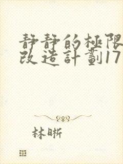 静静的极限自我改造计划17