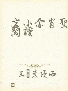 言小念肖圣免费阅读