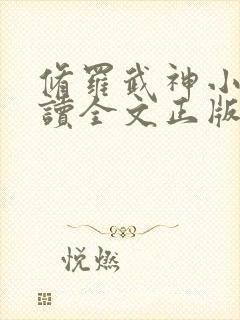 修罗武神小说阅读全文正版