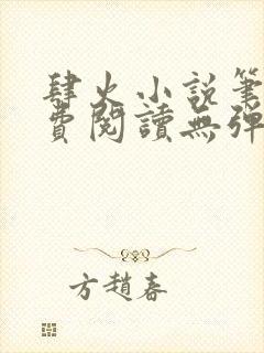 肆火小说笔趣免费阅读无弹窗