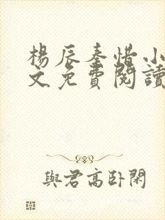 杨辰秦惜小说全文免费阅读最新