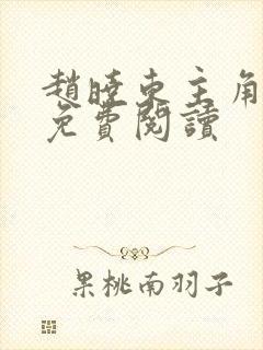 赵晓东主角小说免费阅读