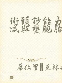 街头钞能力无删减版双胞胎