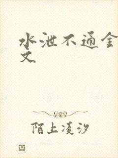 水泄不通金银原文