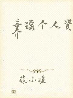 童瑶个人资料简介