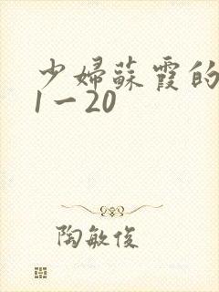 少妇苏霞的沉沦1一20