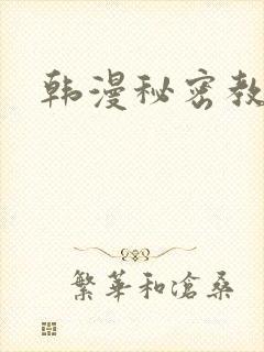 韩漫秘密教学