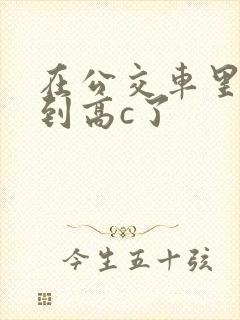 在公交车里c弄到高c了