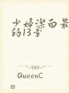 少妇洁白最刺激的13章