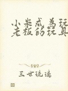 小米成为玩具店老板的玩具