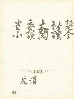 省委大秘楚东恒小说阅读全文