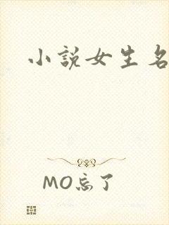 小说女生名字