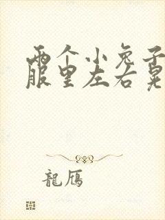 两个小兔子在衣服里左右晃