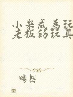 小米成为玩具店老板的玩具