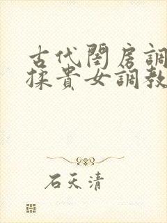 古代闺房调教h揉贵女调教记