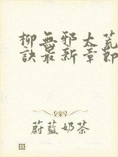 柳无邪太荒吞天诀最新章节