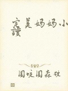 完美妈妈小说阅读