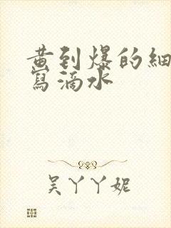 黄到爆的细节描写滴水