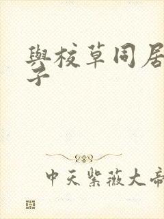 与校草同居的日子