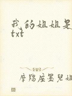 我的姐姐是美女txt