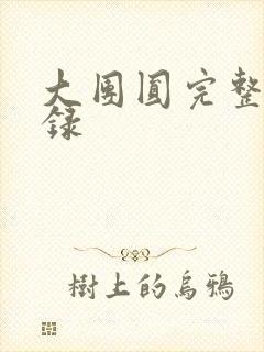 大团圆完整版目录