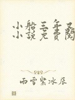 小船三年又三年小说免费阅读