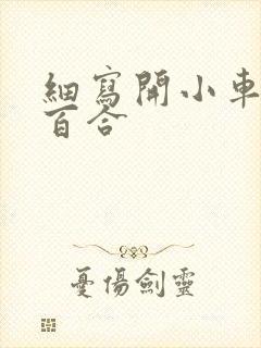 细写开小车车的百合