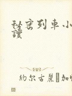 秘密列车小说阅读